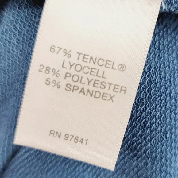 J JILL Dress M Blue Opal Luxe TENCELL Pure Jill Knit Stretch Tiered - Picture 5 of 8